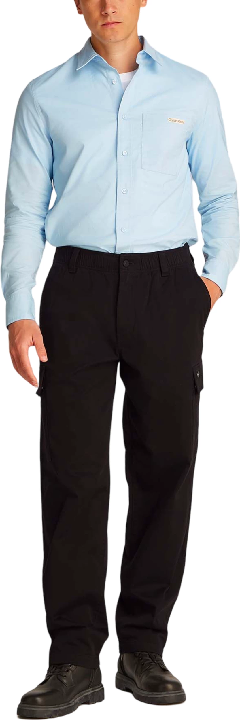 Pantallona për meshkuj Calvin Klein Jeans Regular Straight CAR J30J327615, të zeza [Madhësia: W33 L32]