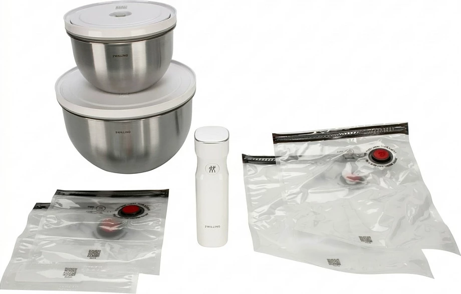 Set enë vakumi Zwilling Fresh&Save, 9 pjesë, çelik inox