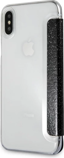Mbështjellës Karl Lagerfeld Valentine për iPhone X/Xs, Eco-leather, i zi