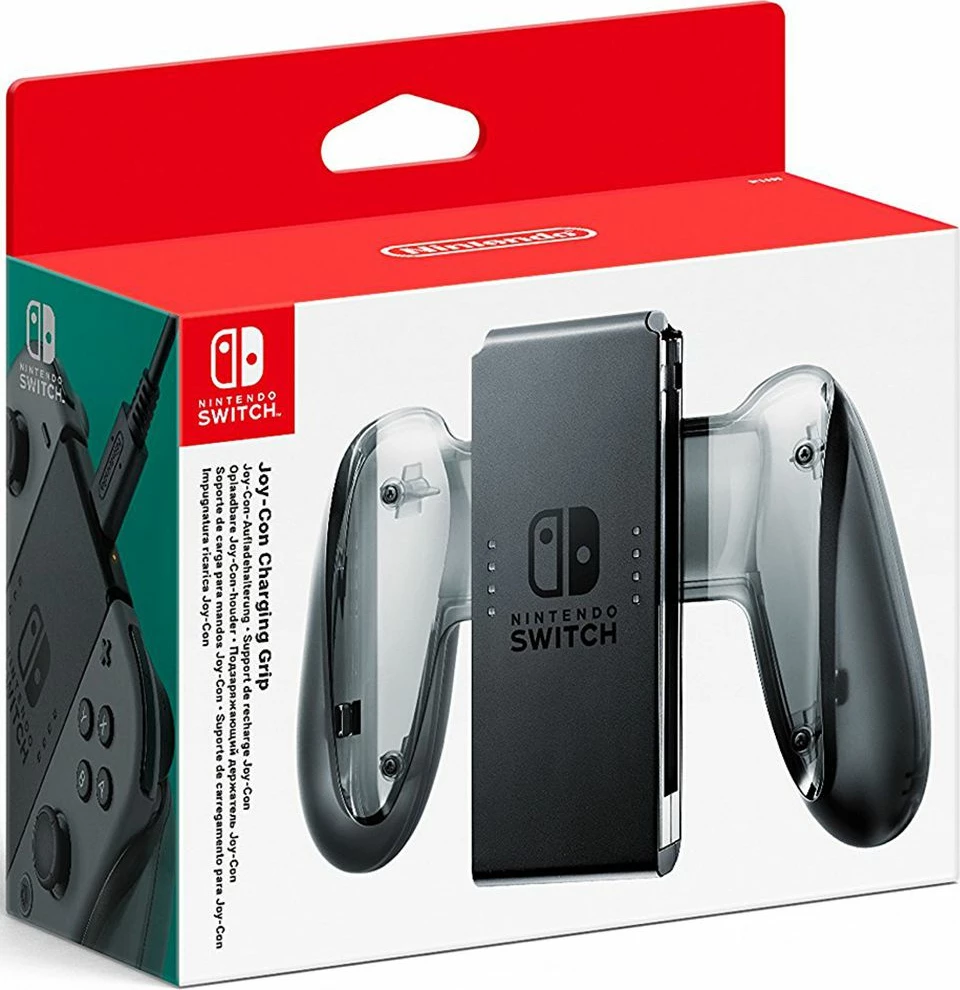 Mbajtës karikues për Joy-Con Nintendo 2510566, USB-C, kompatibil me Nintendo Switch, i zi