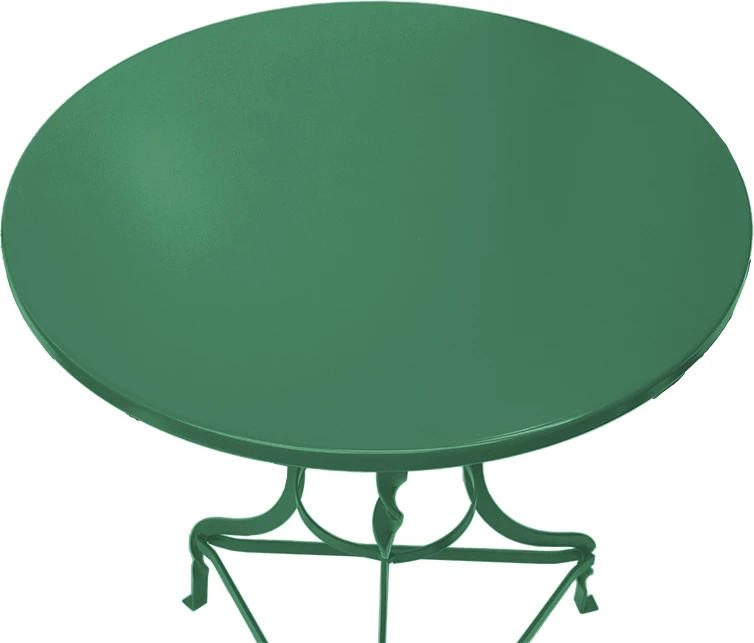 Tavolinë Zappeion Noah, ngjyrë metalike e gjelbër, D70x72cm