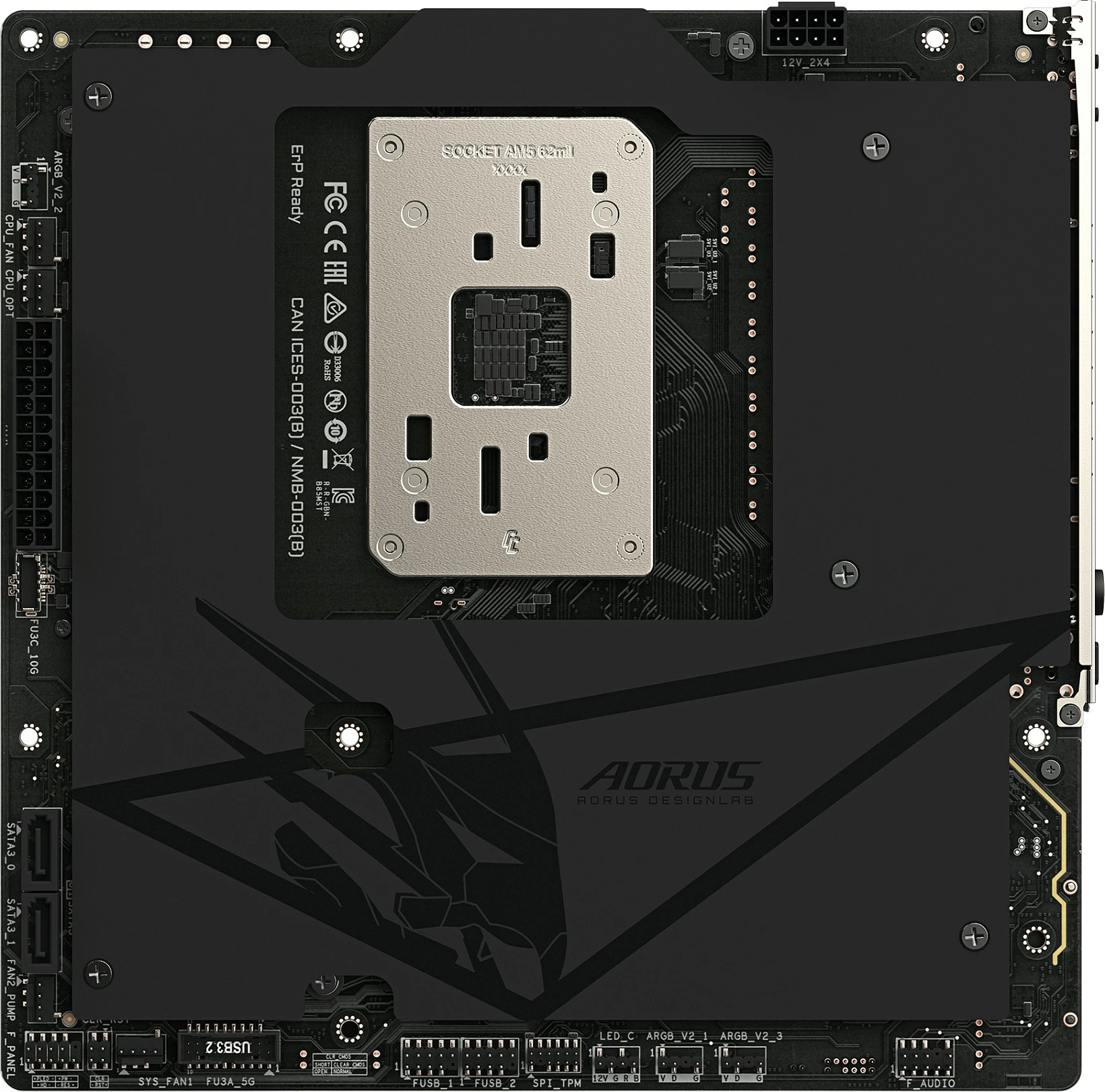 Pllakë amë Gigabyte B850M AORUS STEALTH, AM5, 4xDDR5, HDMI/DP, 3xM.2
