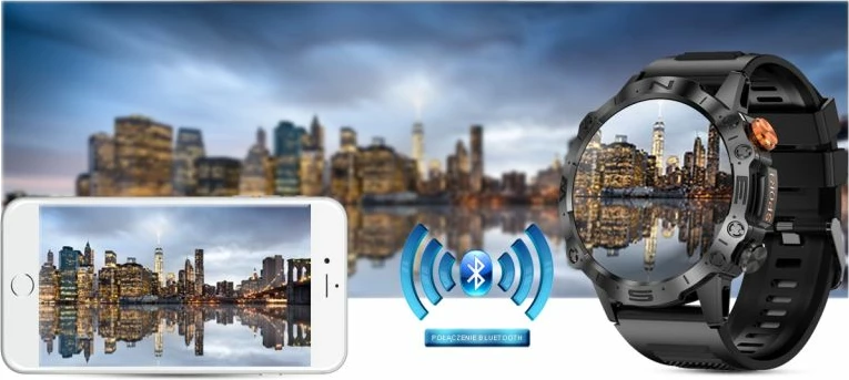 Smartwatch Gravity për meshkuj, e zezë