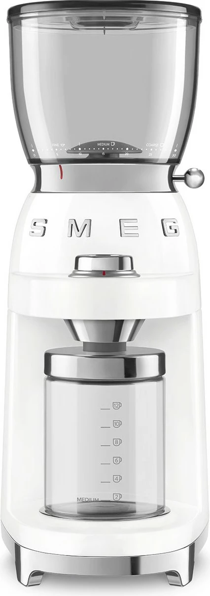 Mulli kafeje SMEG CGF11, 150W, konik, i bardhë