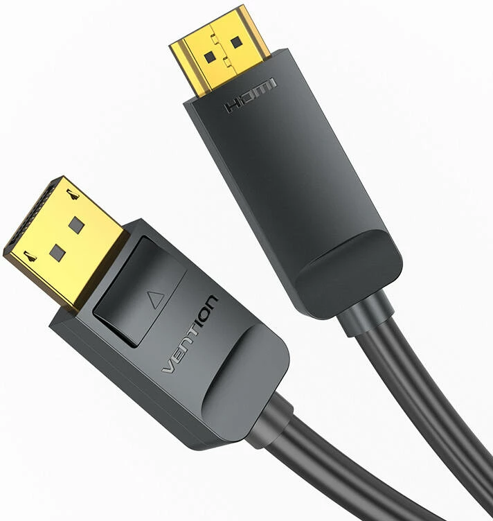 Kabllo DisplayPort në HDMI Vention HAGBH, 2m, 4K 30Hz, e zezë
