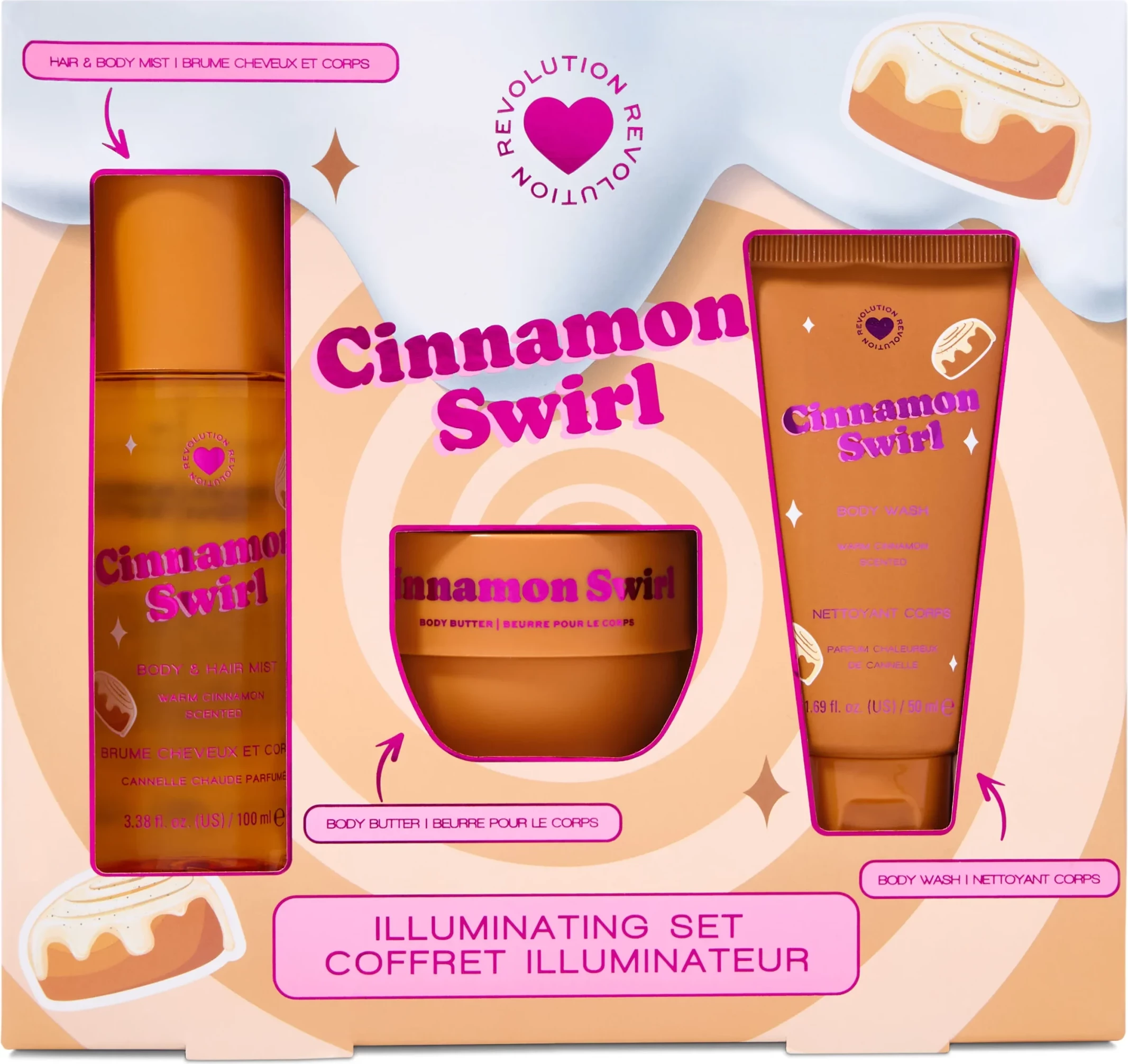 I Heart Revolution Cinnamon Swirl Gift Set