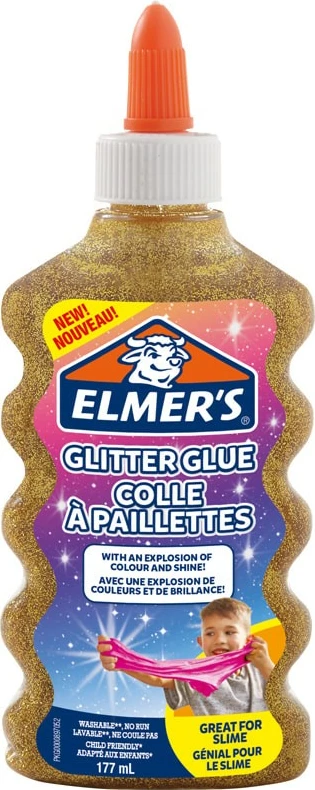 Shishe ngjitësi Elmer's 2077251, 177 ml, ngjyrë ari, për art e slime