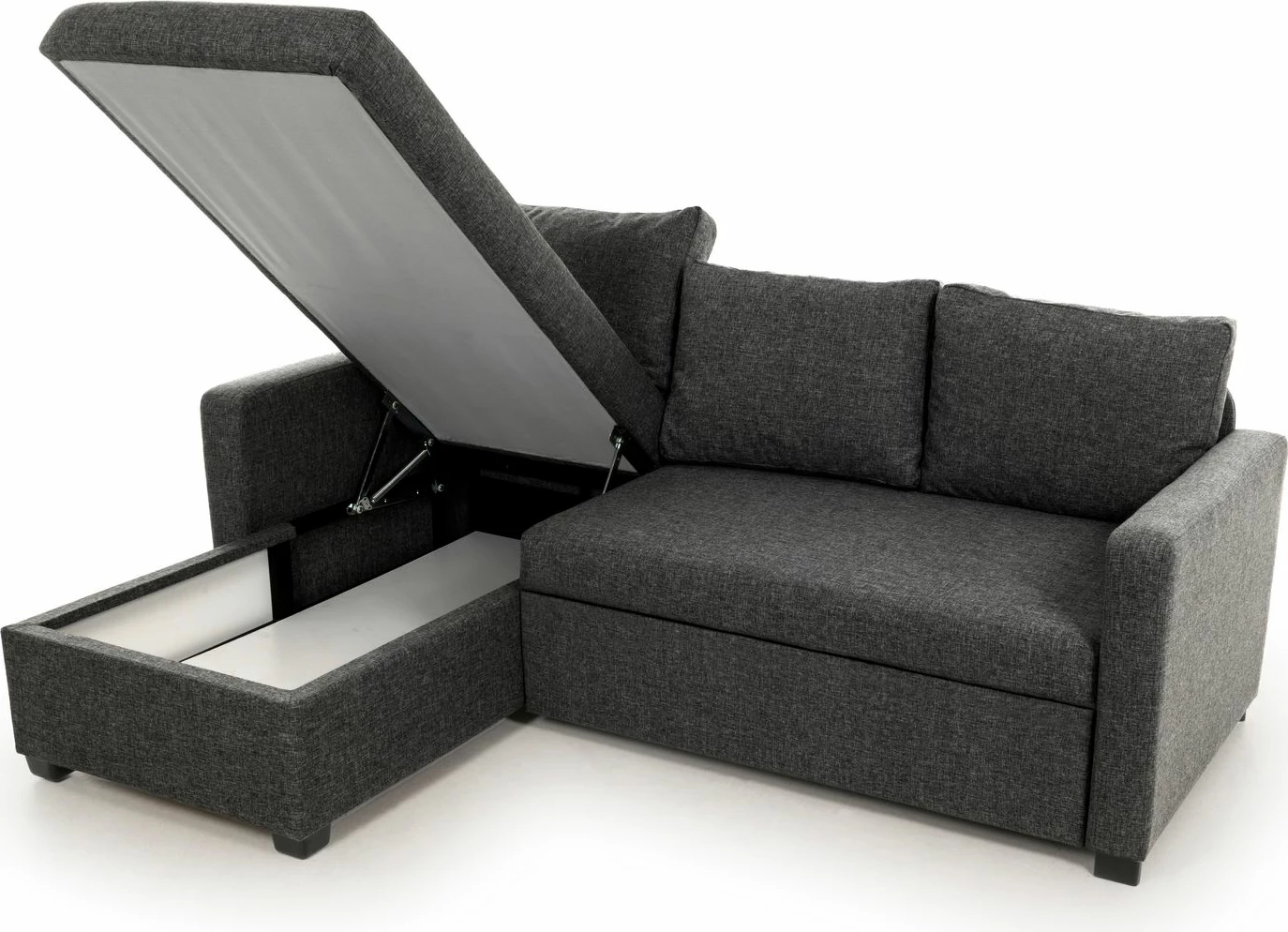 Kënd-sofë krevate Atelier del Sofa, ngjyrë gri e errët