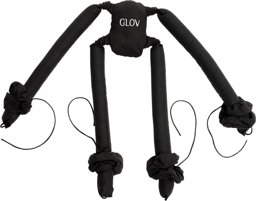 Set rulë për kaçurrela pa nxehtësi për femra Glov CoolCurl Spider e zezë 4 copë