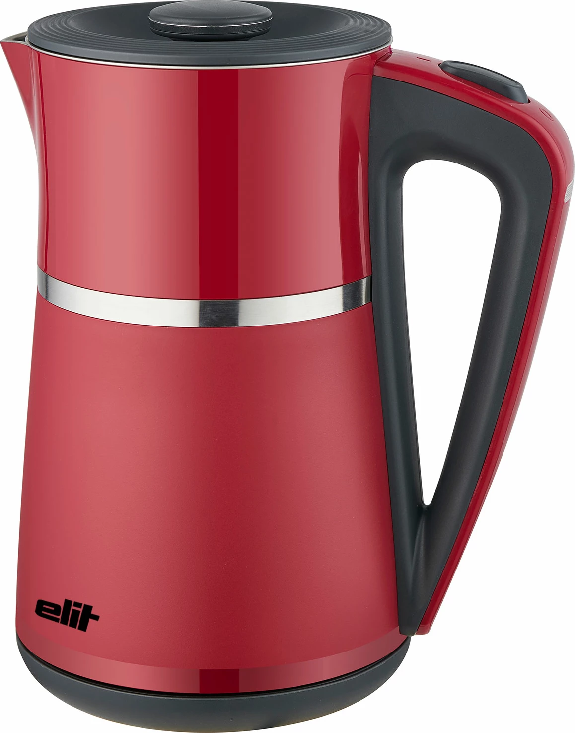 Çajnik elektrik Elit Elegance 1.7R 1.7L 2200W, mur i dyfishtë, e kuqe 6