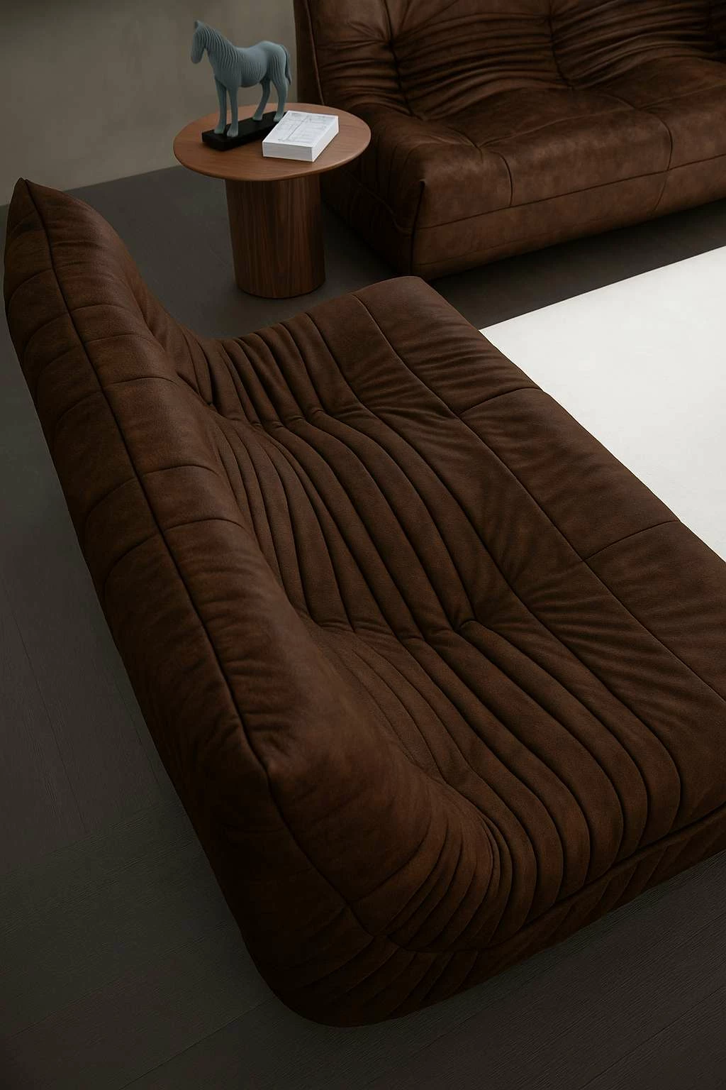 Divan treshe, ngjyrë kafe, Atelier del Sofa, Bocek