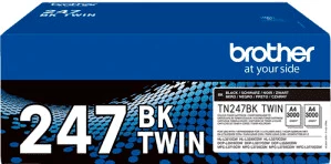 Toner, Brother TN-247BK/TN247BKTWIN, rendiment 3000 faqe, XL, i zi, paketë dyshe