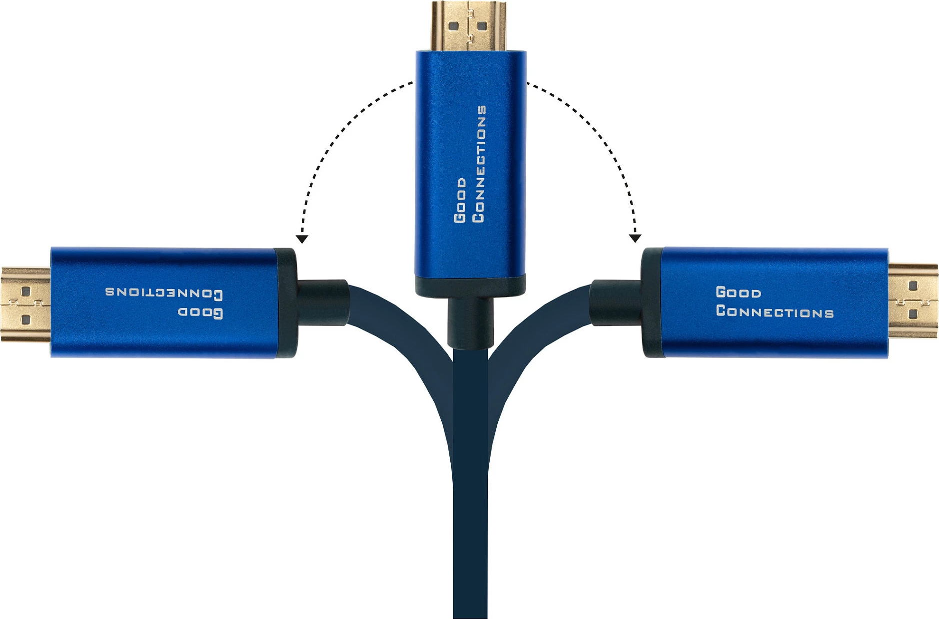 Kabllo USB-C në HDMI GoodConnections 4520-CSF020B, 2m, 4K 60Hz, blu