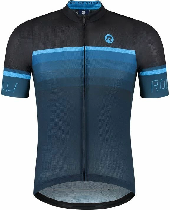 Maicë sportive Rogelli për meshkuj, e zezë dhe blu