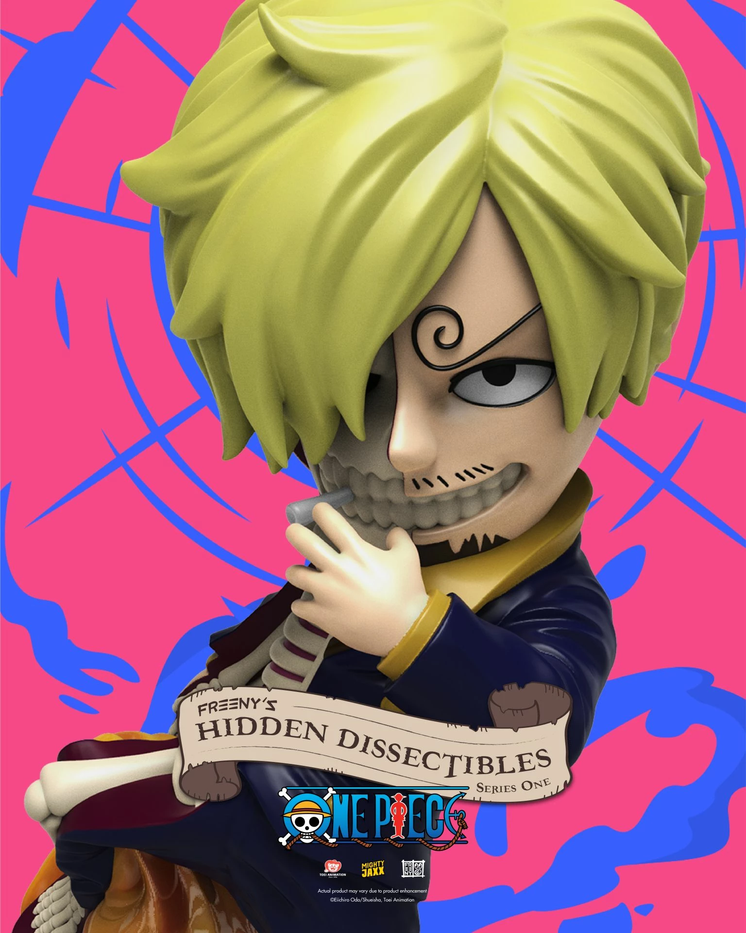 Figurinë koleksionuese Mighty Jaxx Freeny’s Hidden Dissectibles: One Piece, blind box (1 copë)