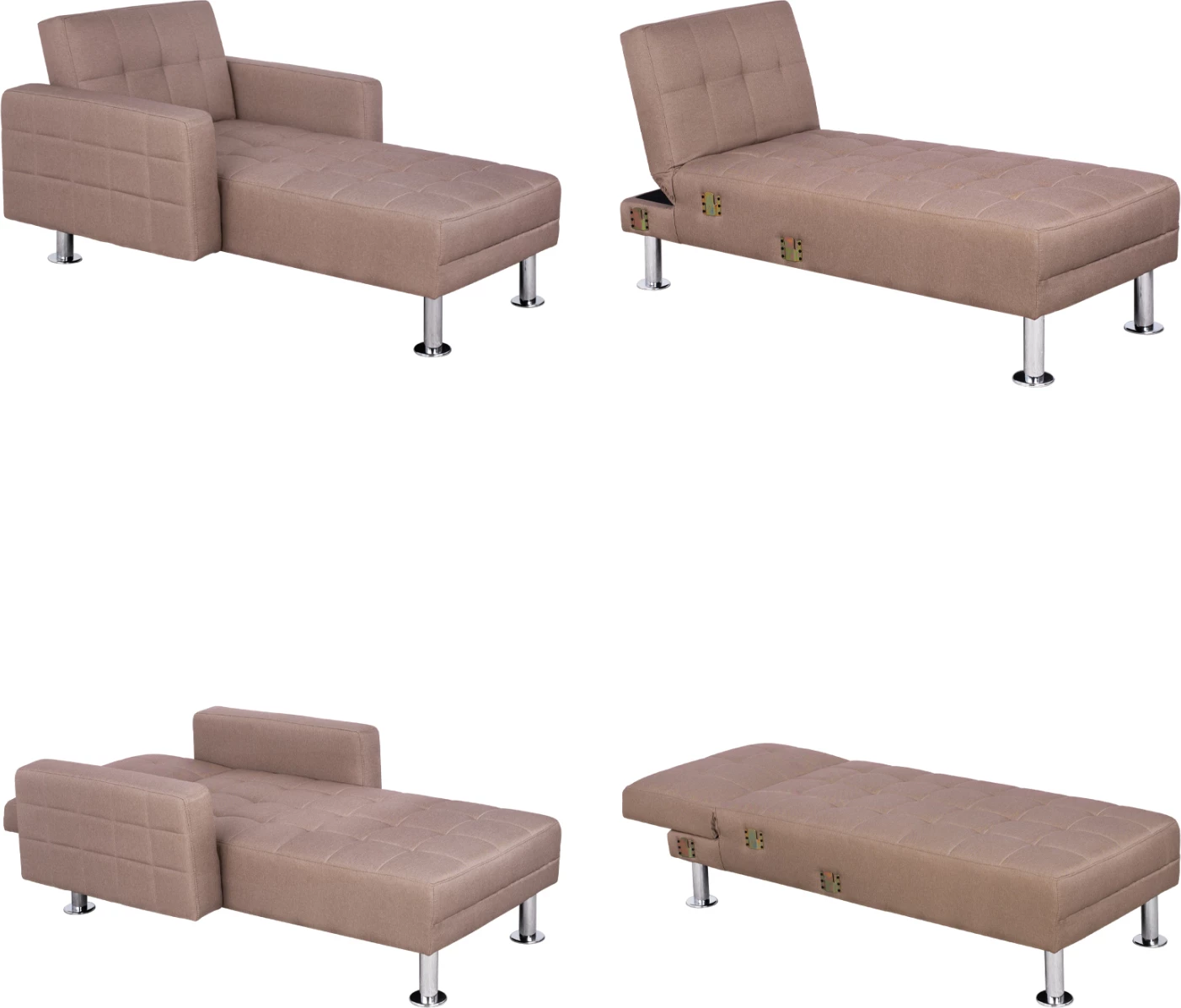 Divan këndor multifunksional, ngjyrë bezhë, Holden FH3147.02, 265x151x78 cm