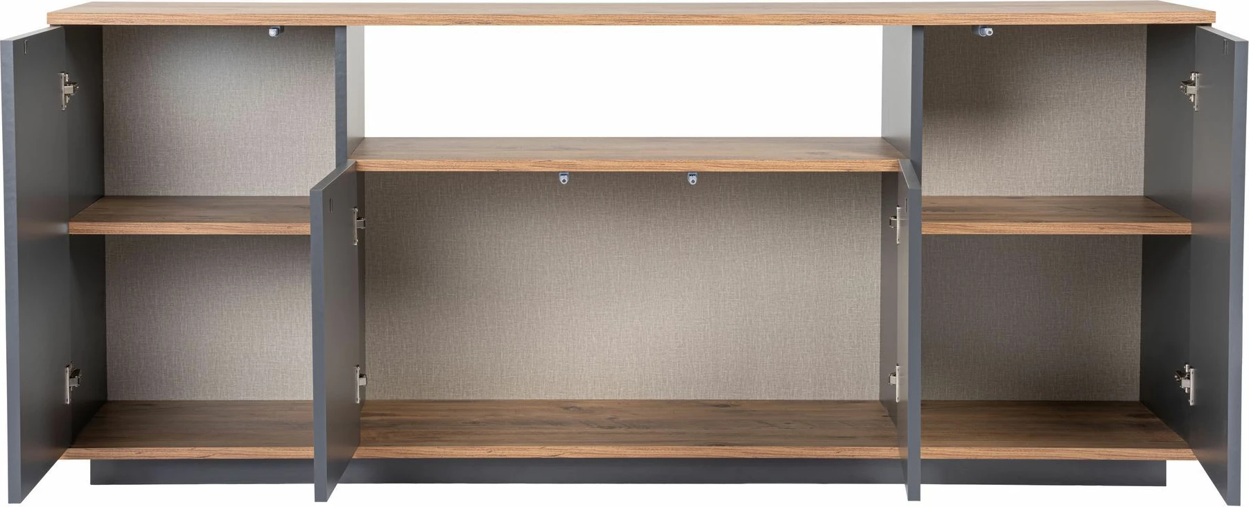 Konsol Skye Decor, ngjyrë antracit dhe Atlantic Pine