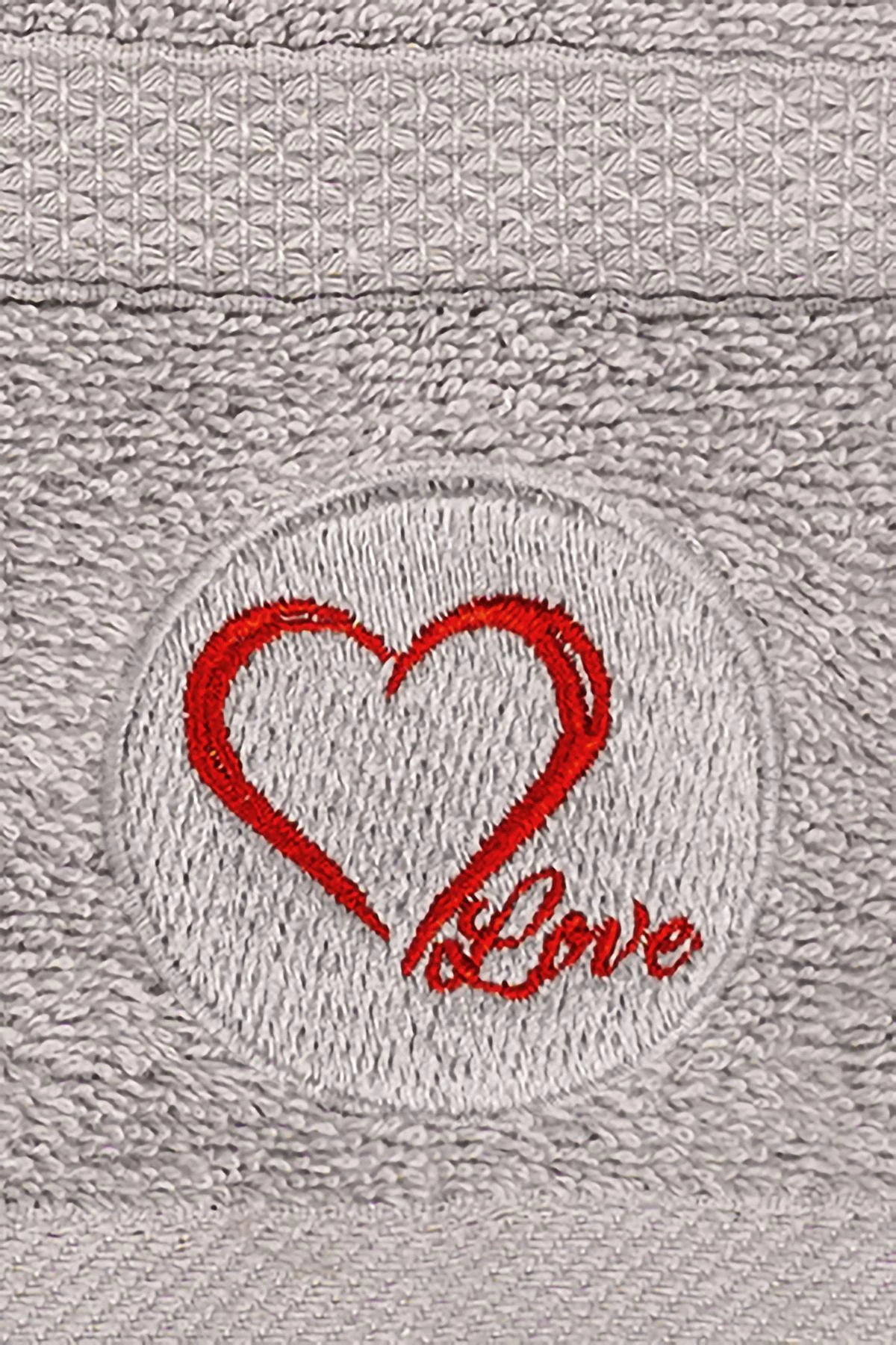Set peshqirësh duarsh dhe banje (2 copë), Mijolnir, Love, gri