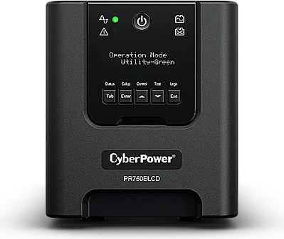 UPS CyberPower PR750ELCD, 0.75 kVA 675 W, Pure Sine, 6x C13, LCD, e zezë