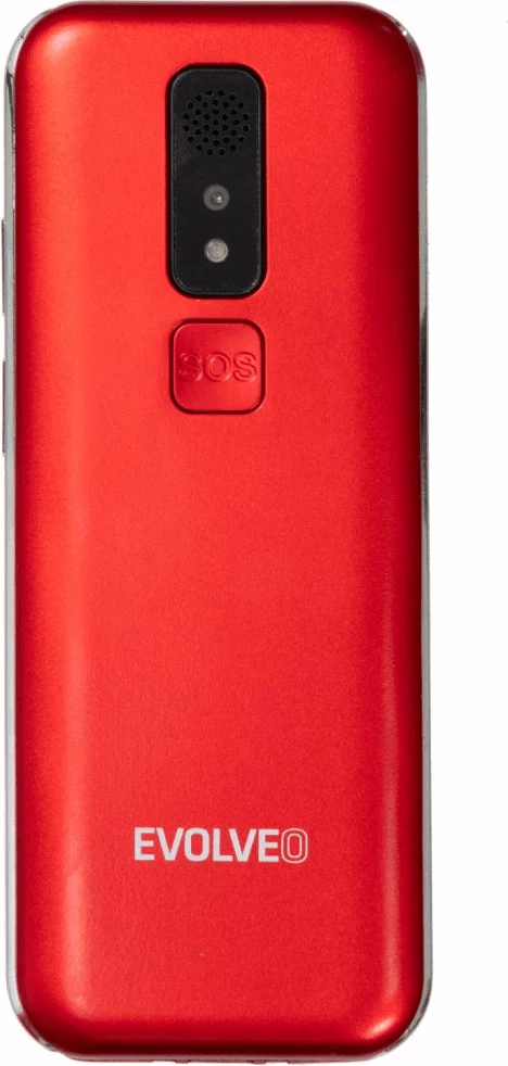 Celular me butona Evolveo EasyPhone LT EP-880 4G 2.8\" Dual Nano SIM SOS GPS/Wi‑Fi 128MB 1200mAh, i kuq, set me dock karikimi + kufje