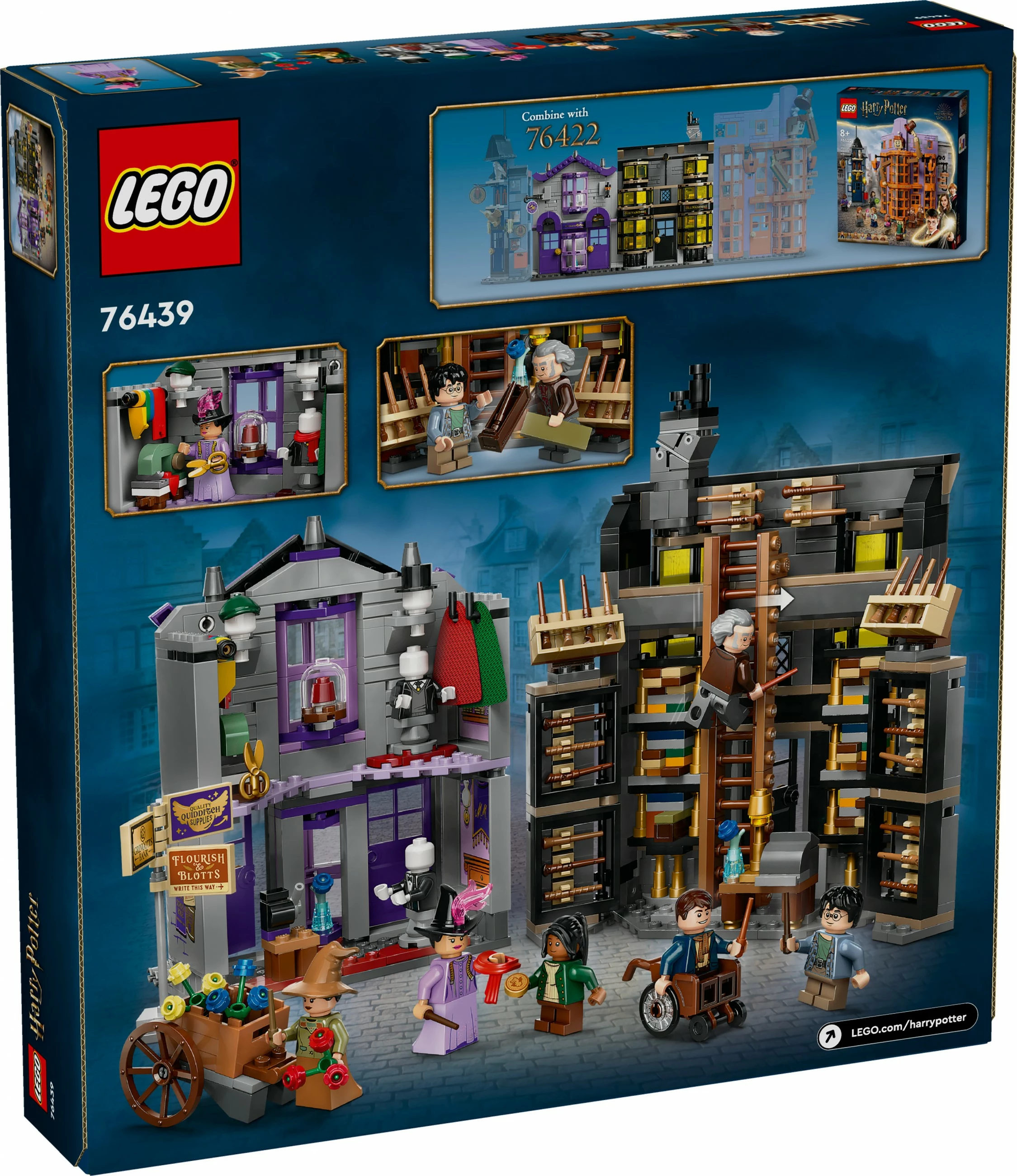 Set ndërtimi LEGO Ollivanders™ & Madam Malkin's Robes, 744 copë, shumëngjyrësh