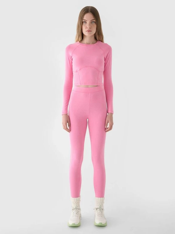 Maicë me mëngë të gjata cropped për femra 4F