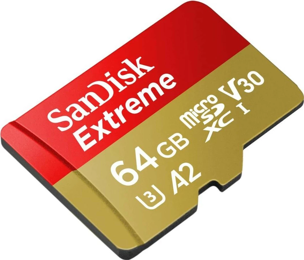 Kartelë memorje SanDisk Extreme microSDXC 64GB, 170/80 MB/s, UHS-I, U3, V30, A2, me adapter 2