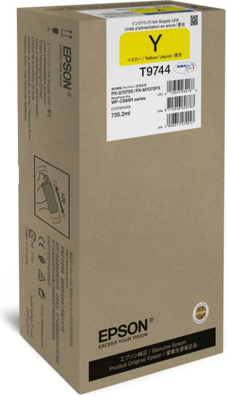 Patron boje, Epson, T9744 (C13T974400), 700ml XXL, e verdhë