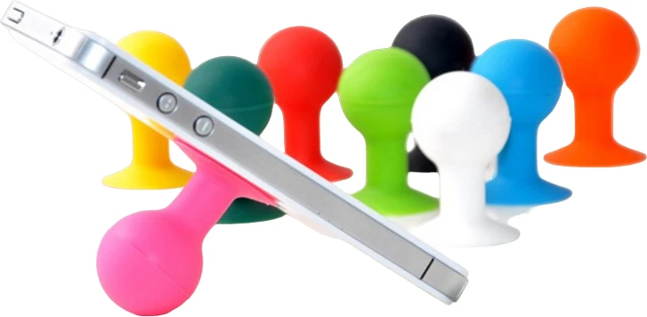 Mbajtës telefoni Hurtel me kokë të rrumbullakët, silikon, Violet