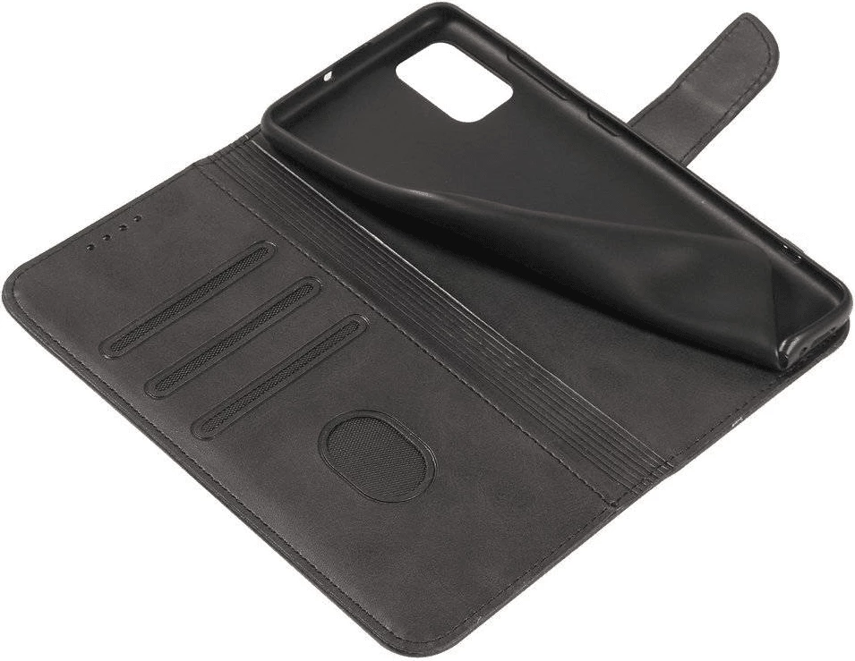 Mbështjellës ONASI 23586 Wallet Leather Flip për Samsung Galaxy A36, lëkurë, magnet, xhepa kartelash, stand, e zezë