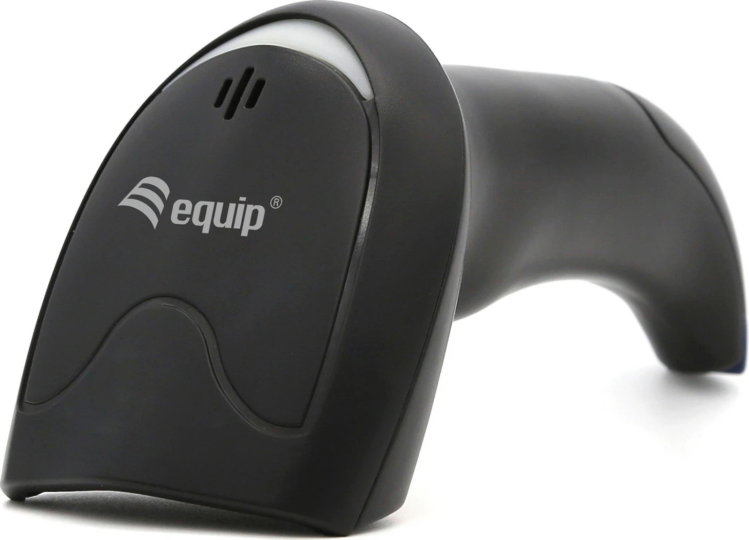 Skaner barkodi Equip 1D Laser, USB me mbajtëse, IP54, i zi