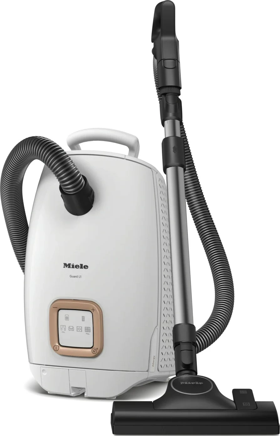 Fshesë me korrent Miele Guard L1 Allergy 890 W, me qese, e bardhë