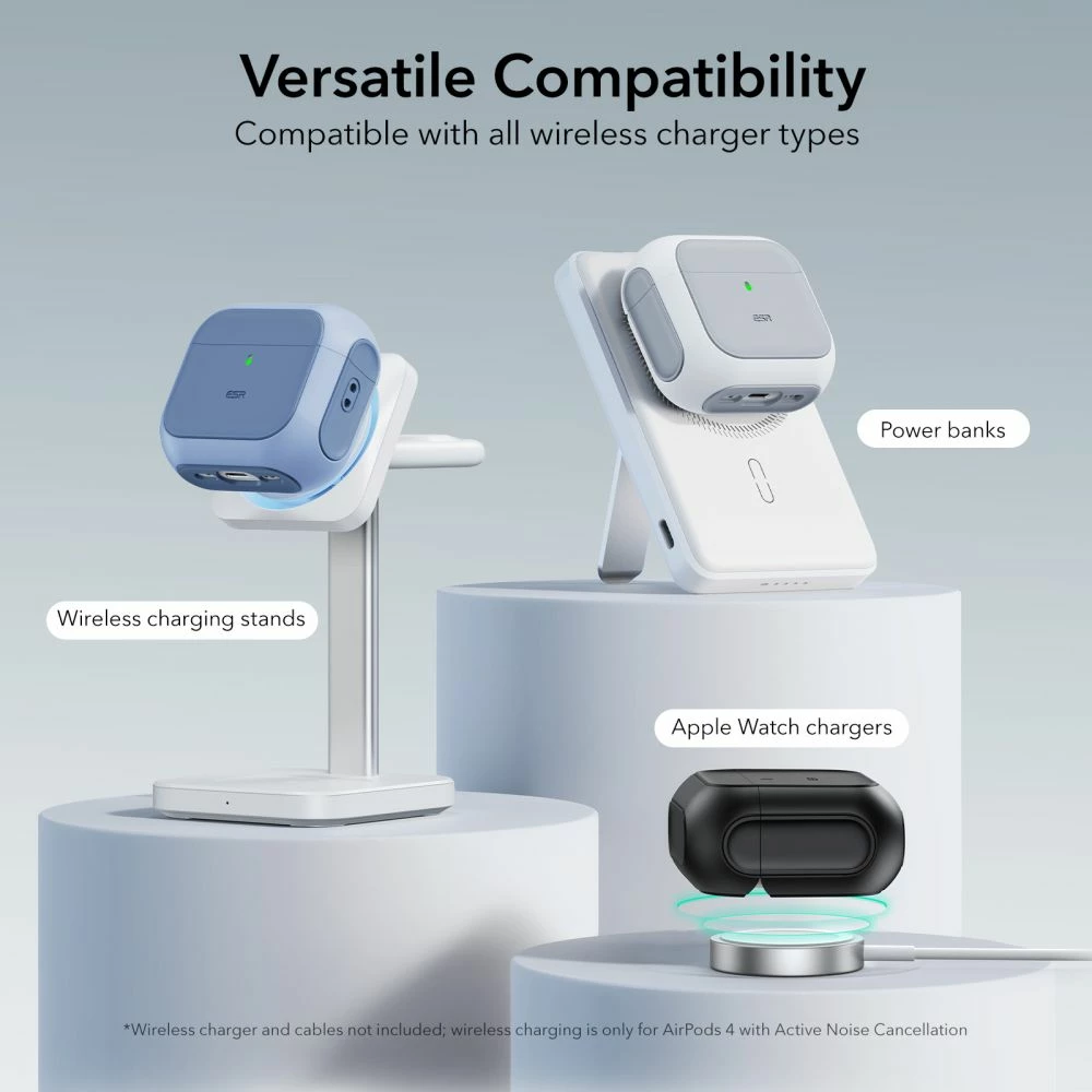 Mbështjellës ESR Orbit HaloLock për AirPods 4, MagSafe, Blu