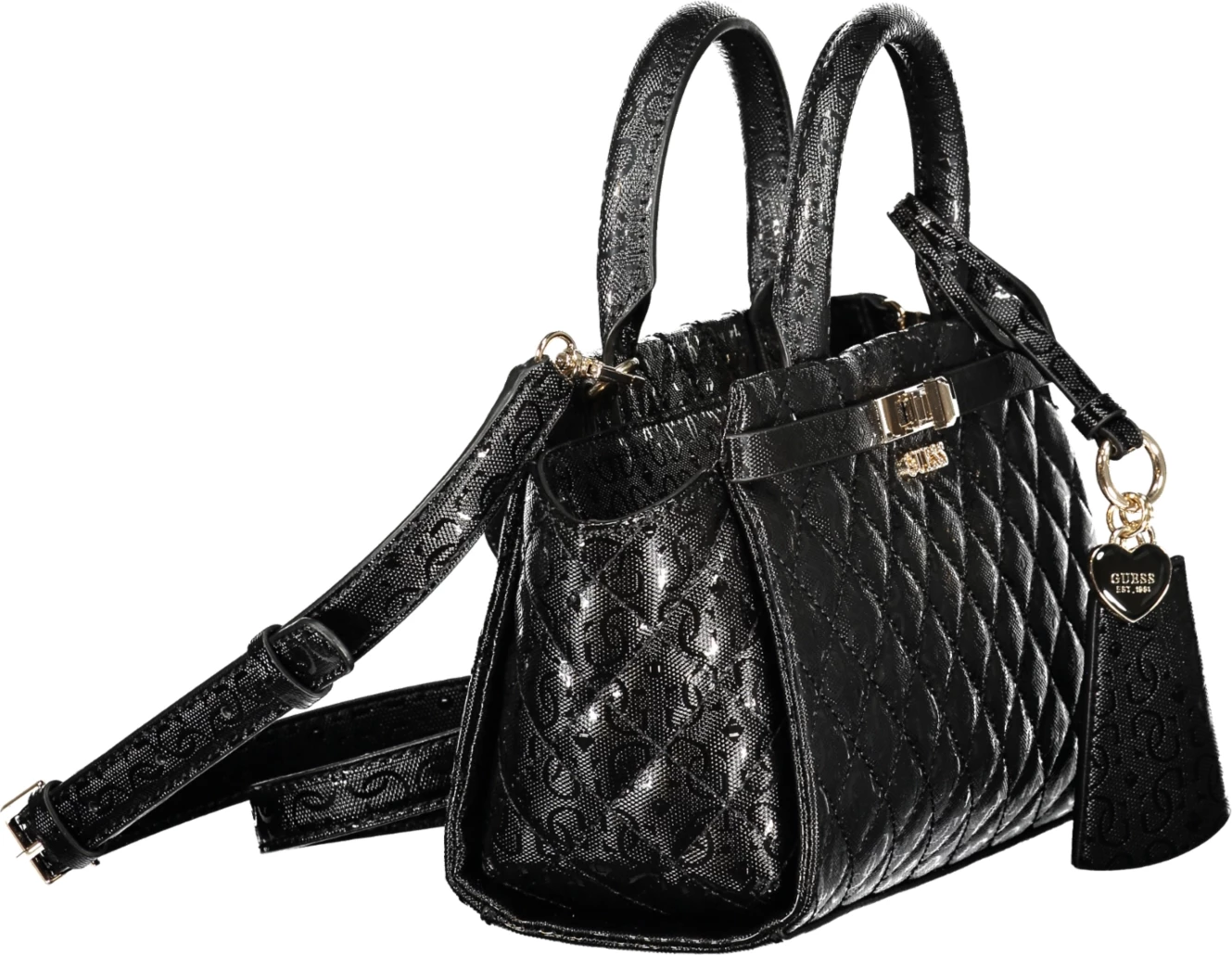 Çantë GUESS JEANS IDRA femra, e zezë