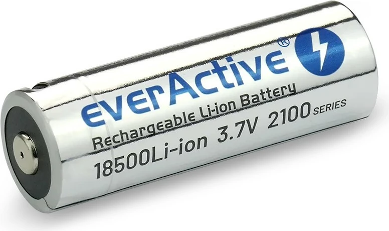 Bateri e rikarikueshme everActive 18500 Li-ion 3.7V, 2100 mAh, USB-C, Silver
