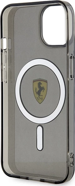 Mbështjellës Ferrari Translucent MagSafe për iPhone 14 6.1", i zi
