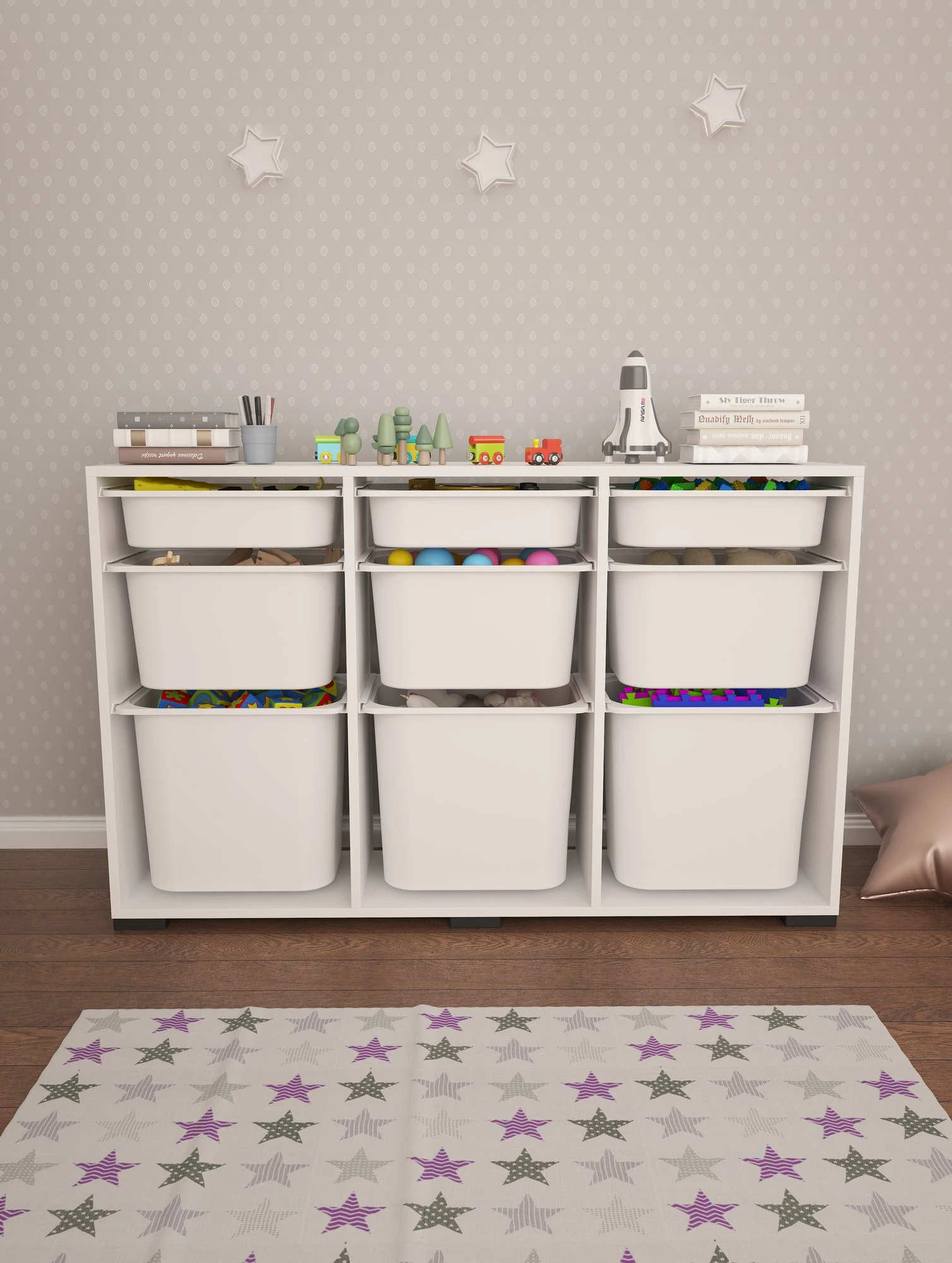 Dollap multifunksional Hanah Home, Bofi, i bardhë