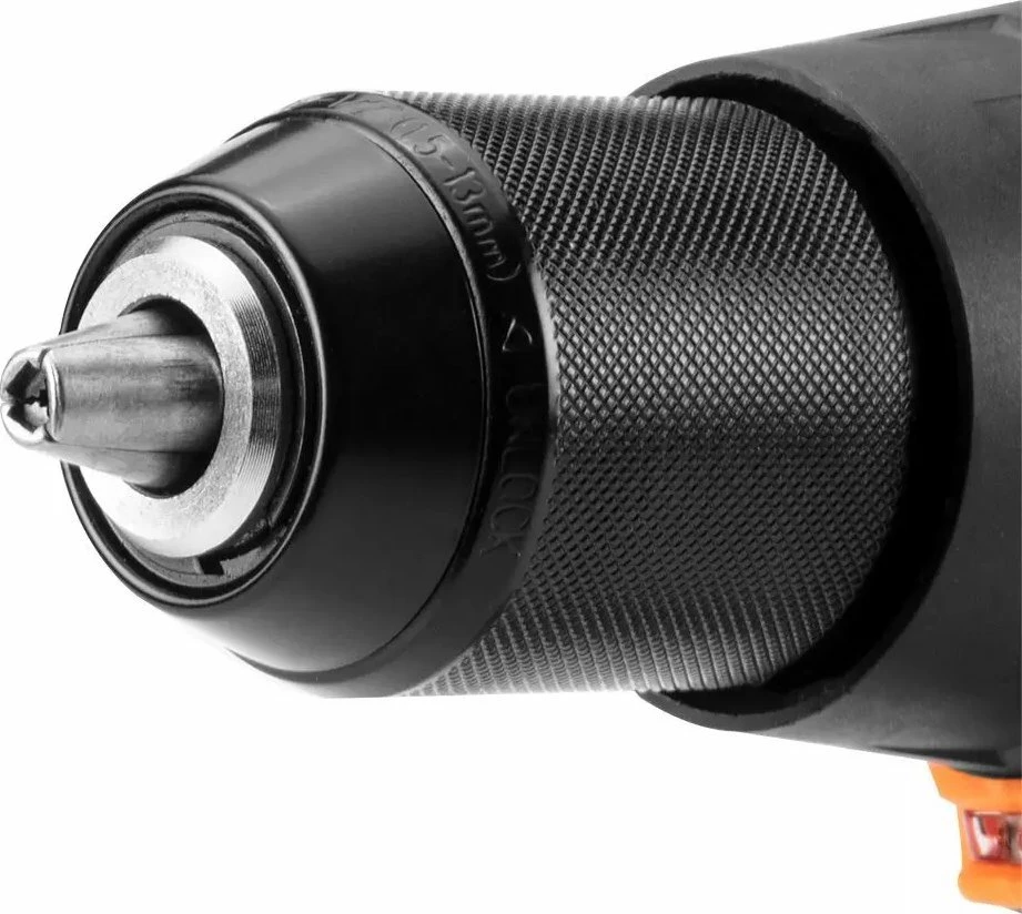Trapan udaror/vidhosëse me bateri Neo 04-616, 18 V, brushless, 100 Nm, mandrinë 13 mm, pa bateri/pa karikues, portokalli/zi