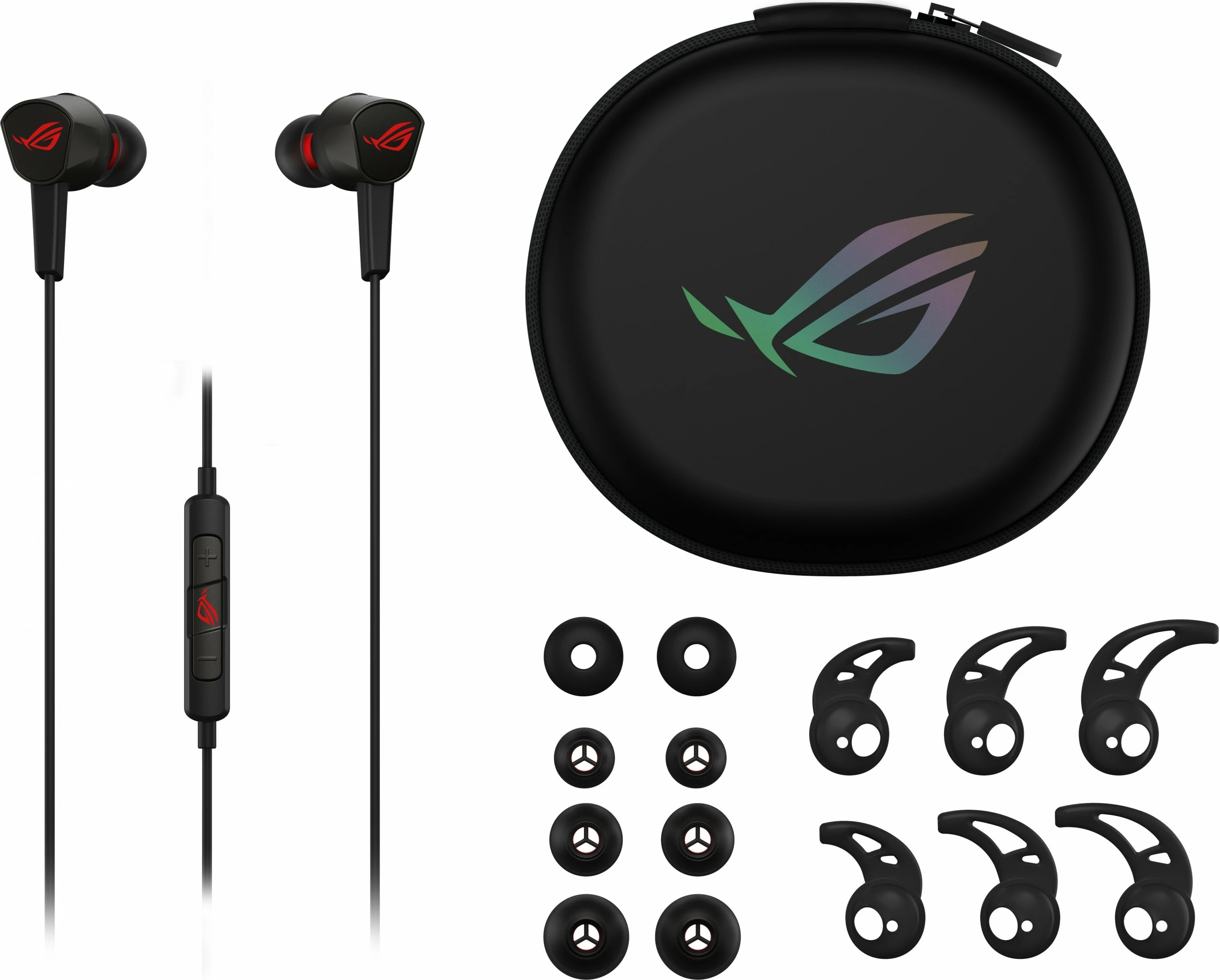 Kufje gaming ASUS ROG Cetra Core II, in-ear, me kabllo, 3.5 mm, të zeza