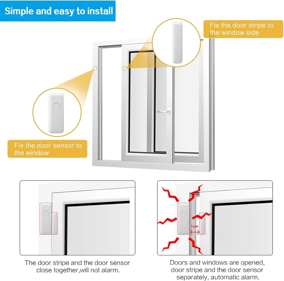 Sensor wireless PB-67 për dyer &amp; dritare
