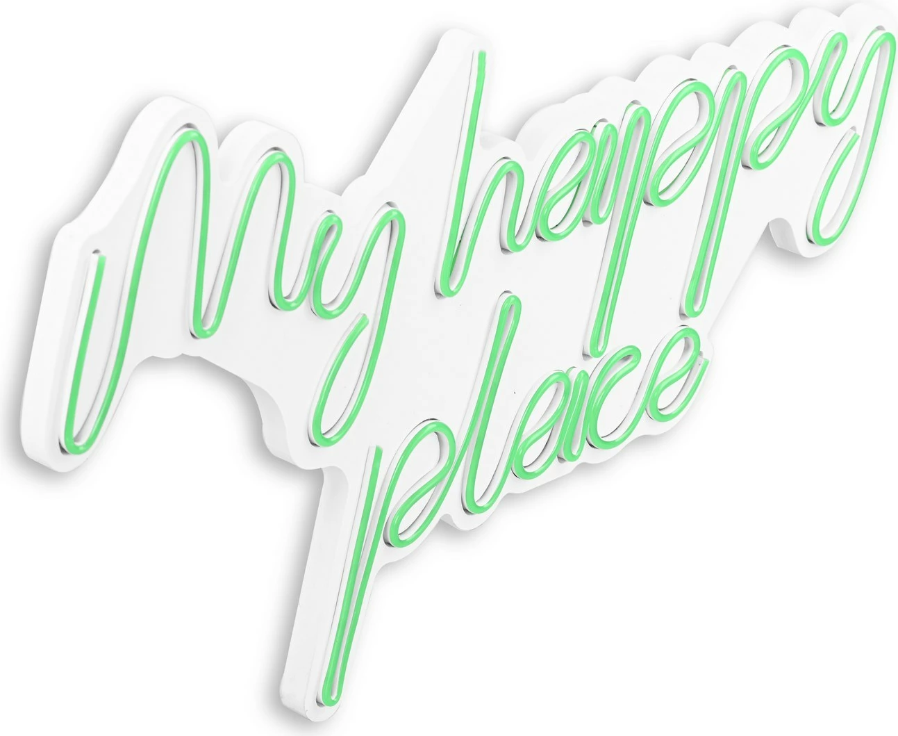 Dekor dritash LED plastike, ngjyrë e gjelbër, My Happy Place