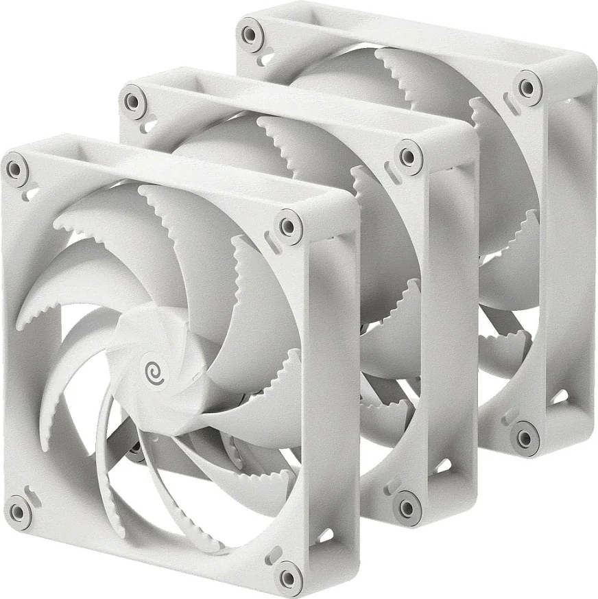 Ventilator për kasë HAVN H14 PWM, 140mm, 3 copë, bardhë