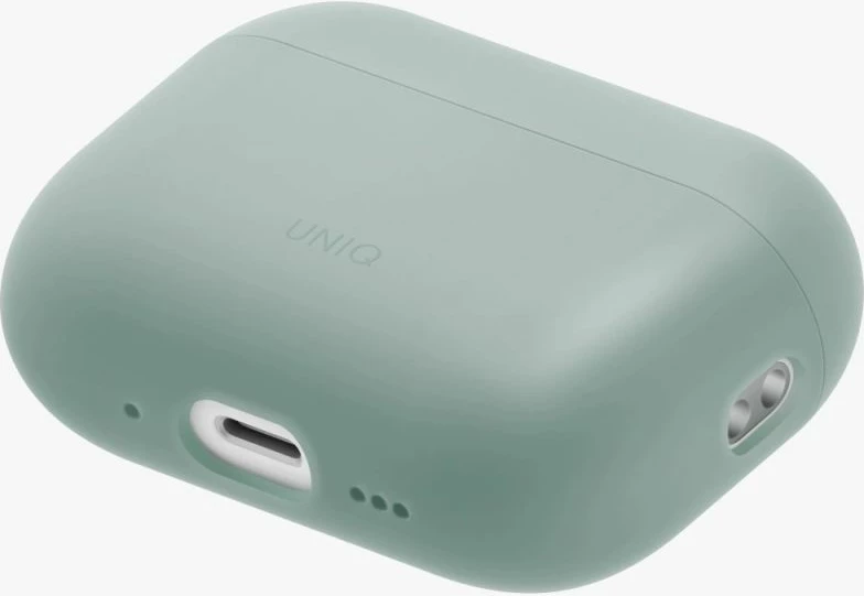 Kutia silikoni për AirPods Pro 3 UNIQ Lino, e gjelbër