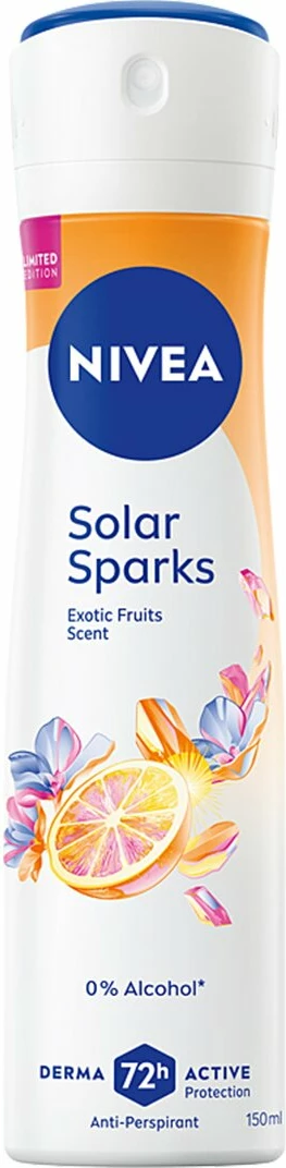 Sprej antiperspirant për femra Nivea Solar Sparks 150ml