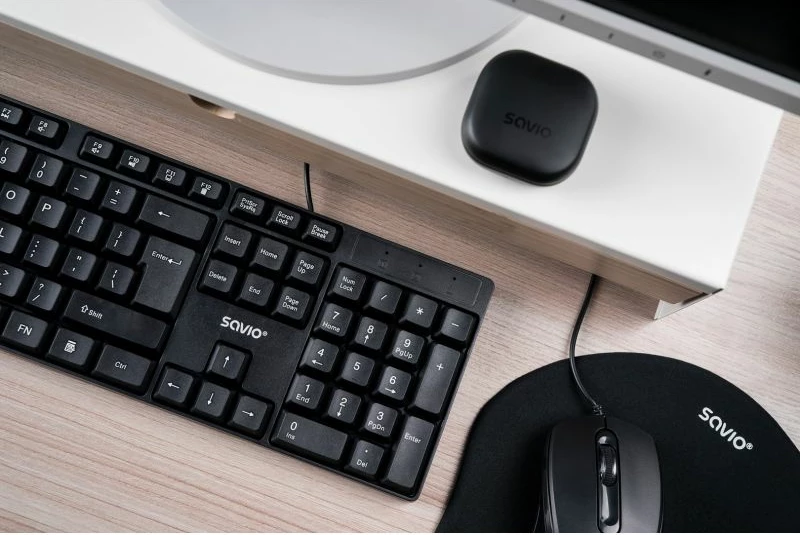 Tastierë Savio për e-sport, e zezë