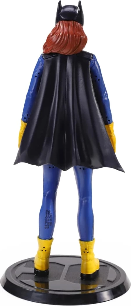 Figurinë Bendyfigs DC Batgirl (Comic) Noble Collection, 19 cm, blu/verdhe, me stand