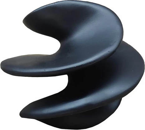 Dekor nyje Renish, polirezine, e zezë, 14x14x12cm