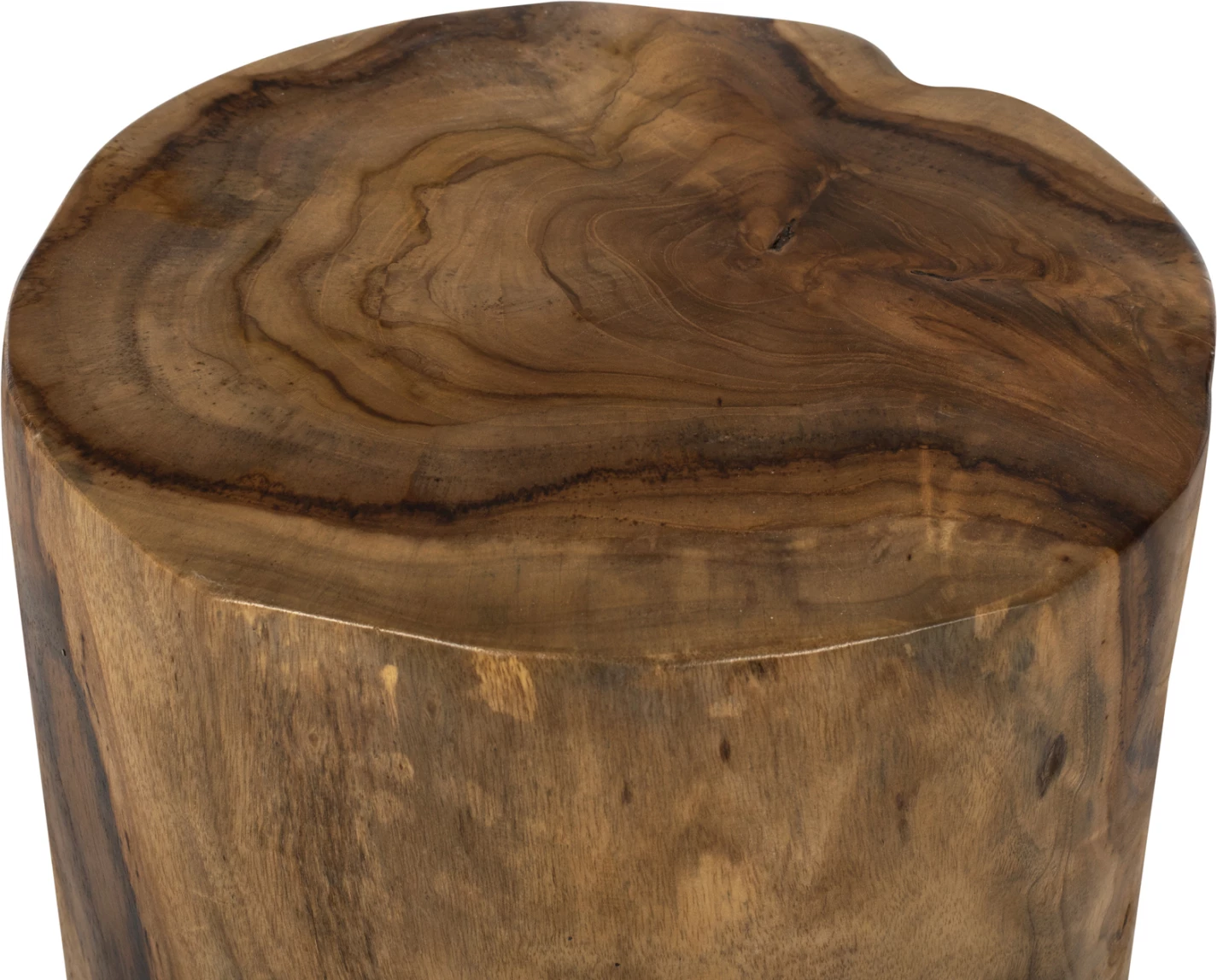 Stol me 3 këmbë, dru teak, ngjyrë natyrale, Φ30x40H cm, FH9349