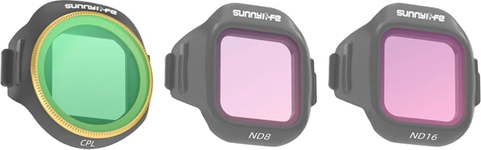 Set filtrash për dron, Sunnylife N5P-FI095, CPL + ND8 + ND16, për DJI Mini 5 Pro, set 3-copësh