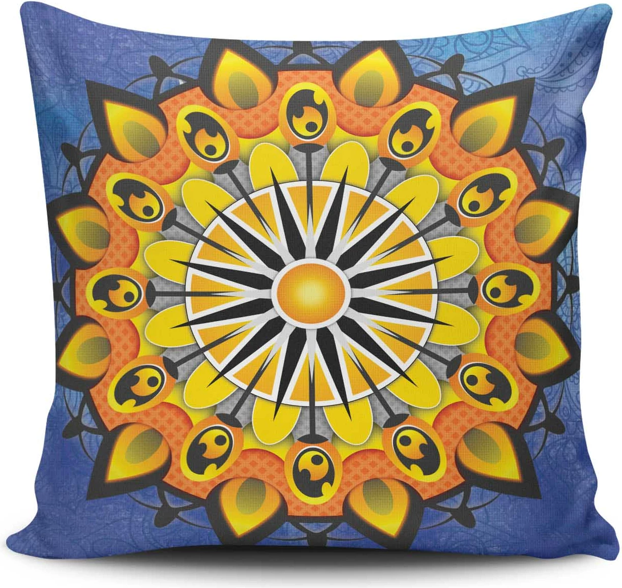 Jastëk dekorativ Aberto Design, MANDALA-18, shumëngjyrësh, 43x43cm